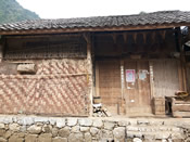 The walls of the houses of Mashan villagers are made of bamboo