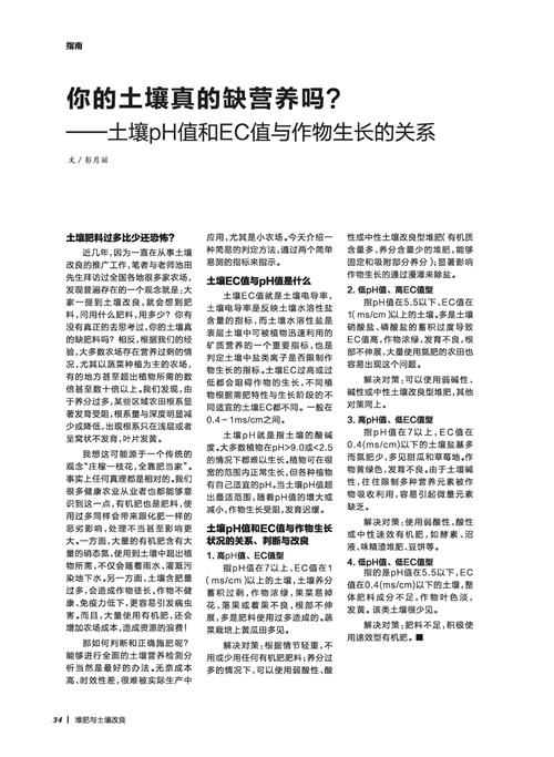 你的土壤真的缺營養嗎？